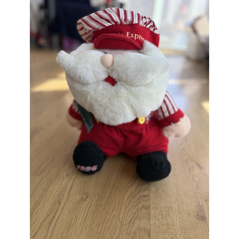 Vtg Mty International Santa Claus North Pole Express 1996 Plush Stuffed NWT